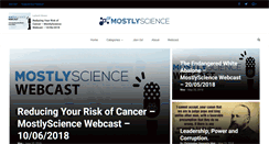 Desktop Screenshot of mostlyscience.com