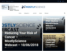 Tablet Screenshot of mostlyscience.com